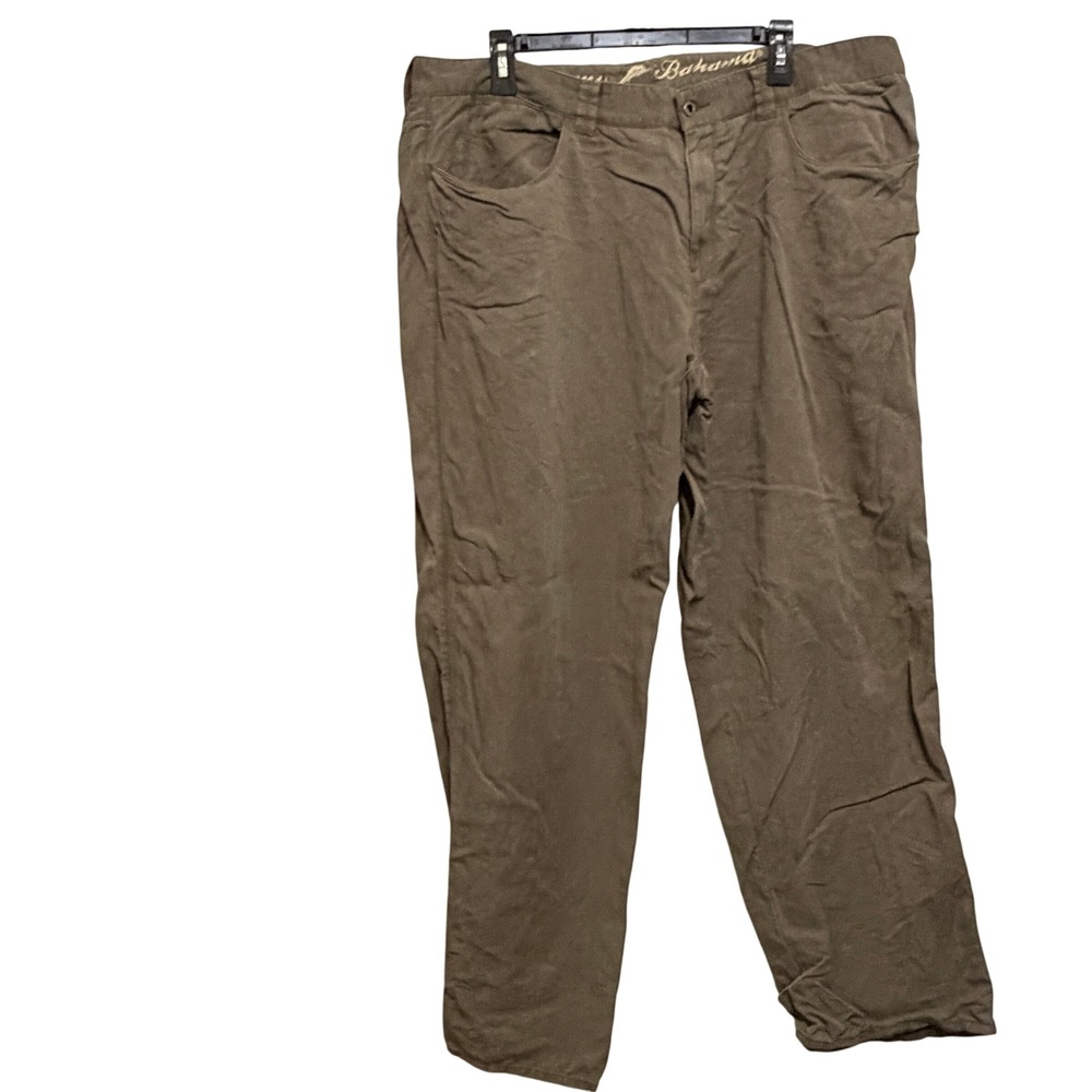 Tommy Bahama Boracay Brown Tencel Cotton Blend Pants Mens 42x32